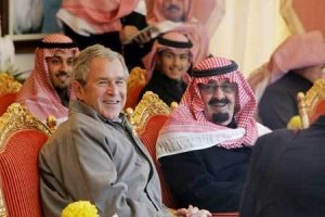 George Bush dan Raja Abdullah (Saud)